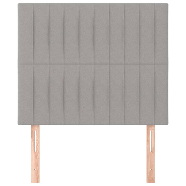 Kopfteil Hellgrau 80x5x118/128 cm Stoff
