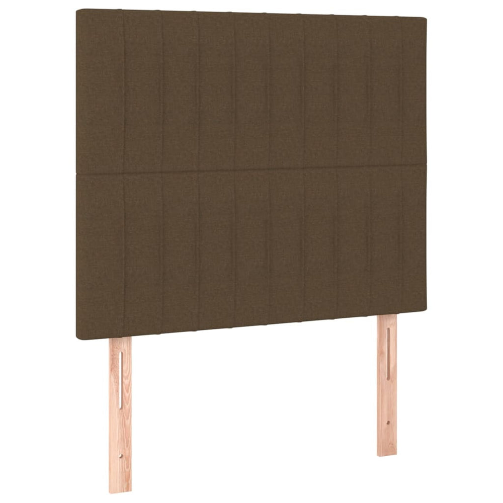 Kopfteil Dunkelbraun 80x5x118/128 cm Stoff