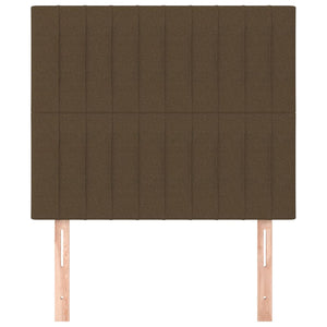 Kopfteil Dunkelbraun 80x5x118/128 cm Stoff
