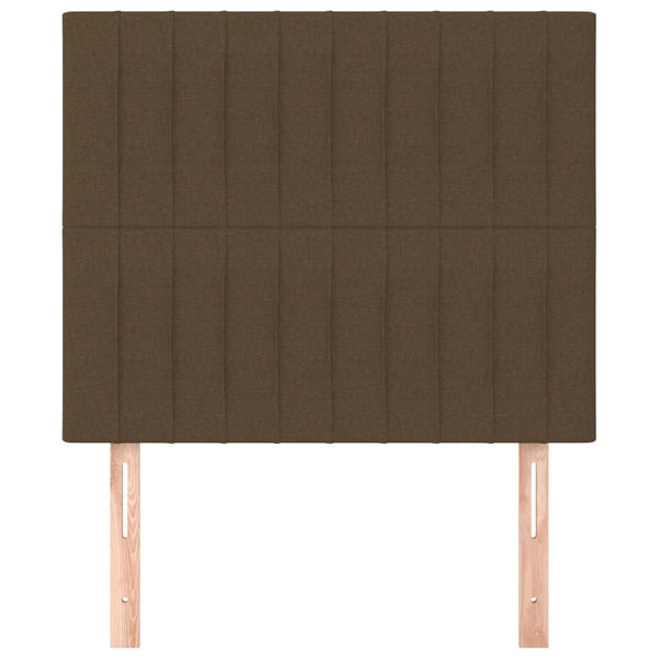 Kopfteil Dunkelbraun 80x5x118/128 cm Stoff