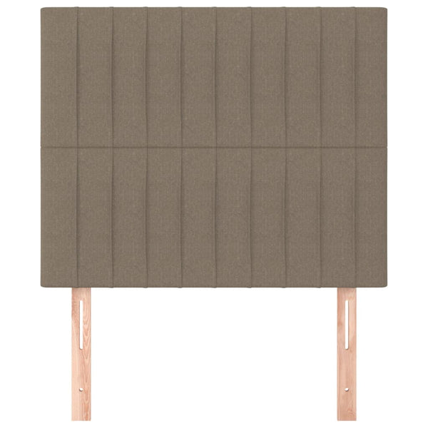 Kopfteil Taupe 80x5x118/128 cm Stoff