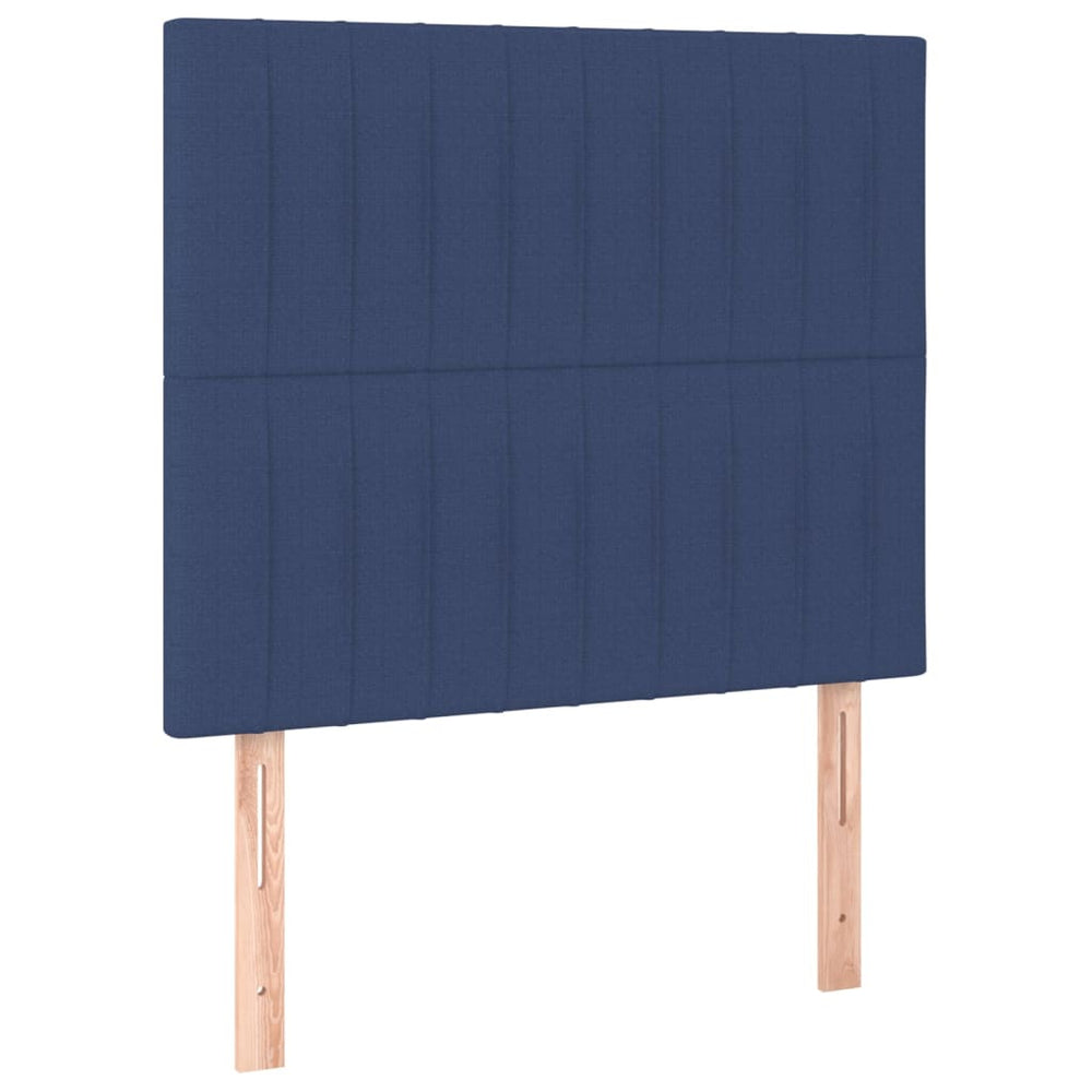 Kopfteil Blau 80x5x118/128 cm Stoff