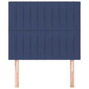 Kopfteil Blau 80x5x118/128 cm Stoff