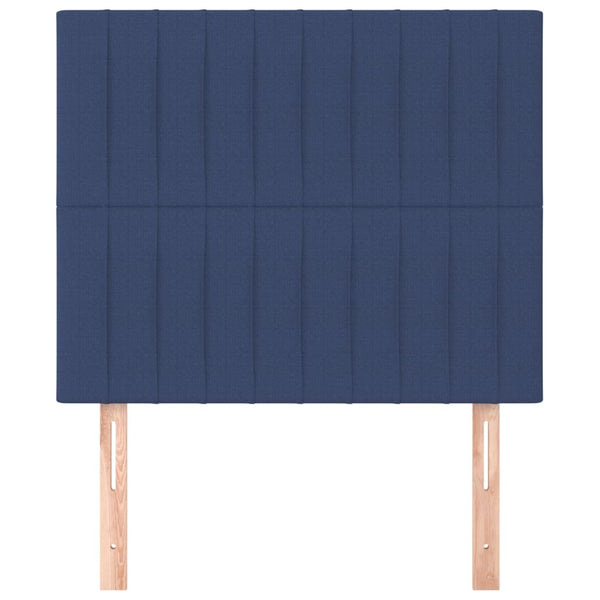 Kopfteil Blau 80x5x118/128 cm Stoff