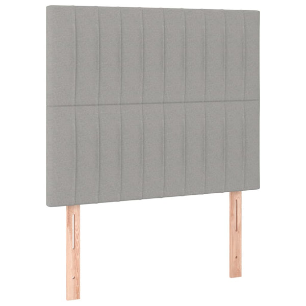 Kopfteil Hellgrau 90x5x118/128 cm Stoff