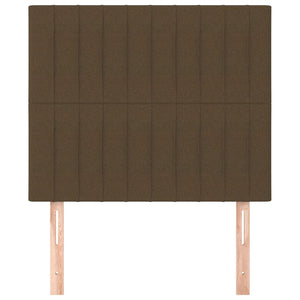 Kopfteil Dunkelbraun 90x5x118/128 cm Stoff