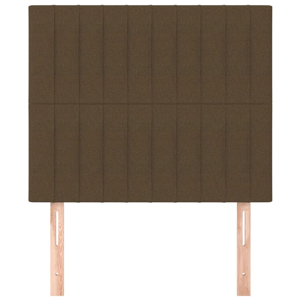 Kopfteil Dunkelbraun 90x5x118/128 cm Stoff