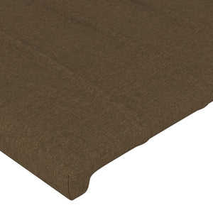 Kopfteil Dunkelbraun 90x5x118/128 cm Stoff