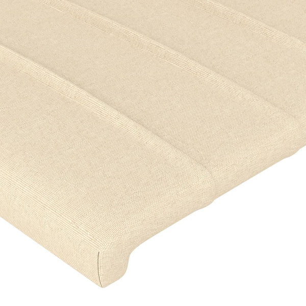 Kopfteil Creme 90x5x118/128 cm Stoff