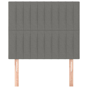 Kopfteil Dunkelgrau 100 x 5 x 118/128 cm Stoff