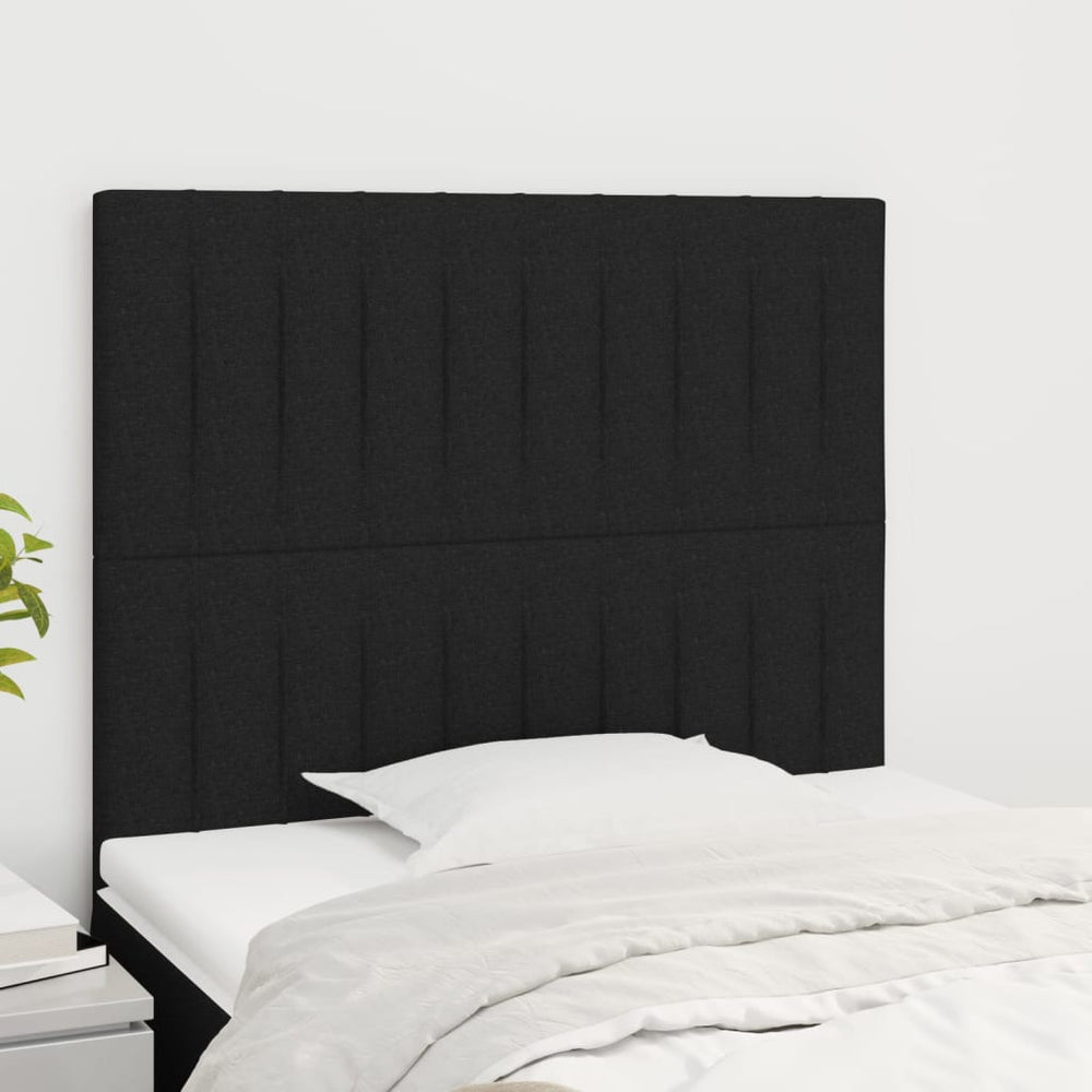 Kopfteil Schwarz 100 x 5 x 118/128 cm Stoff