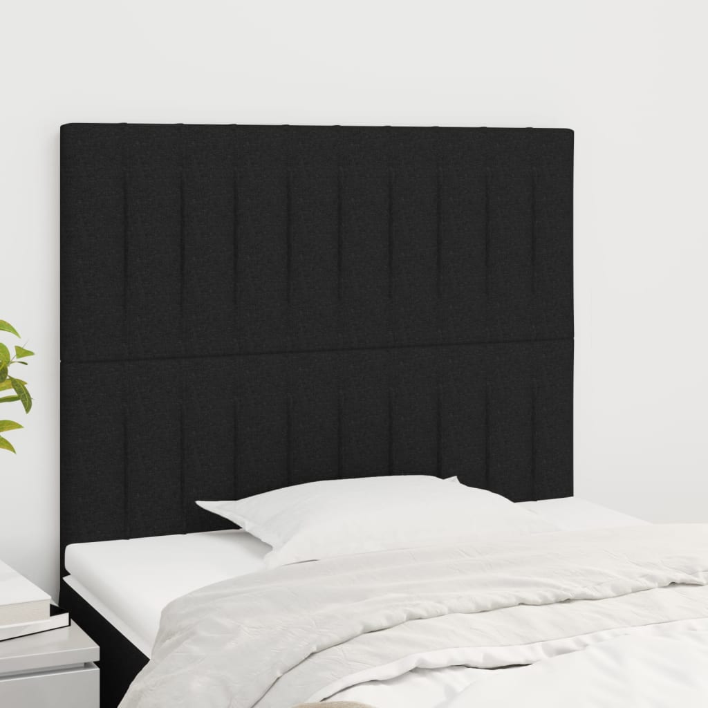 Kopfteil Schwarz 100 x 5 x 118/128 cm Stoff