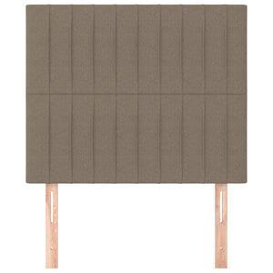 Kopfteil Taupe 100x5x118/128 cm Stoff