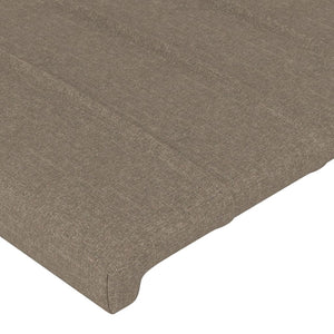Kopfteil Taupe 180x5x118/128 cm Stoff