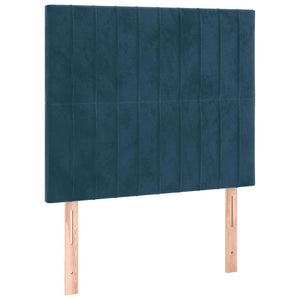 Kopfteil Dunkelblau 80x5x118/128 cm Samt