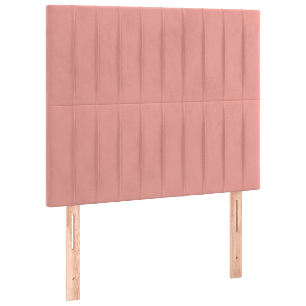 Kopfteil Rosa 90x5x118/128 cm Samt