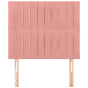 Kopfteil Rosa 90x5x118/128 cm Samt