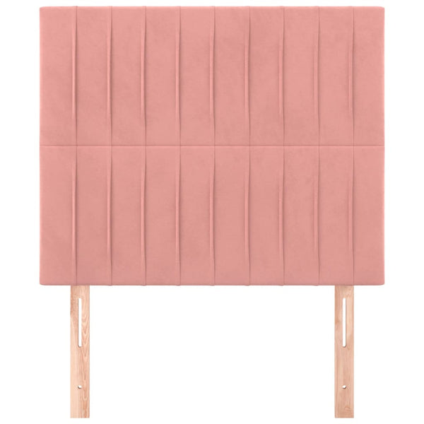Kopfteil Rosa 90x5x118/128 cm Samt