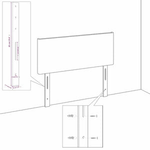 Kopfteil Dunkelgrün 100x5x118/128 cm Samt