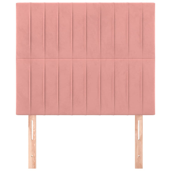 Kopfteil Rosa 100 x 5 x 118/128 cm Samt