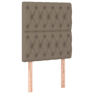 Kopfteil Taupe 80x7x118/128 cm Stoff
