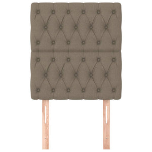 Kopfteil Taupe 80x7x118/128 cm Stoff