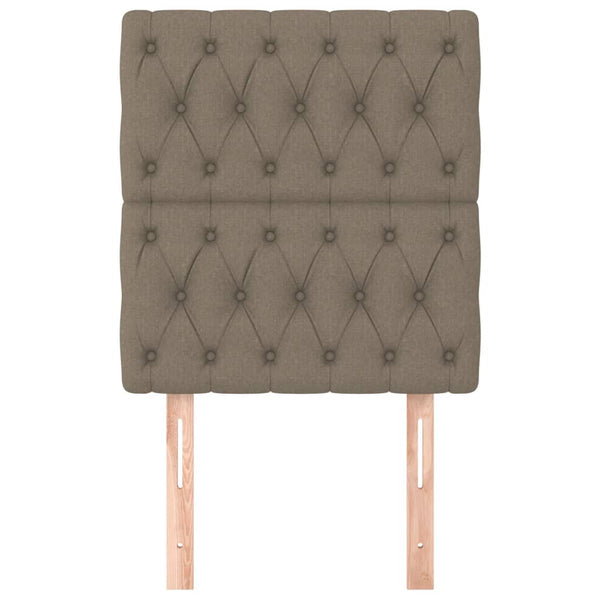 Kopfteil Taupe 80x7x118/128 cm Stoff
