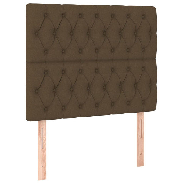 Kopfteil Dunkelbraun 90x7x118/128 cm Stoff