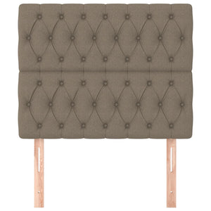 Kopfteil Taupe 90x7x118/128 cm Stoff