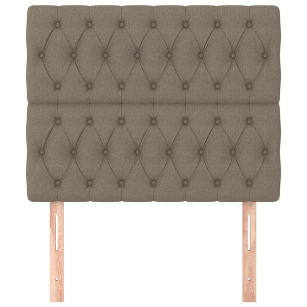 Kopfteil Taupe 90x7x118/128 cm Stoff