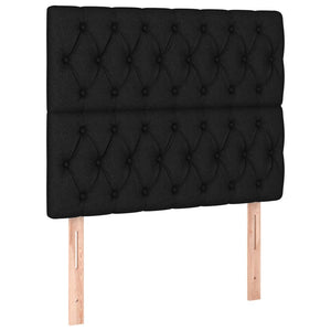 Kopfteil Schwarz 100 x 7 x 118/128 cm Stoff