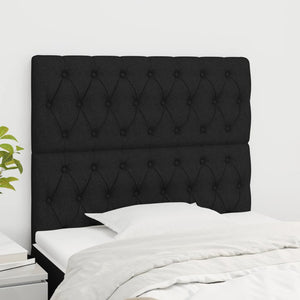 Kopfteil Schwarz 100 x 7 x 118/128 cm Stoff