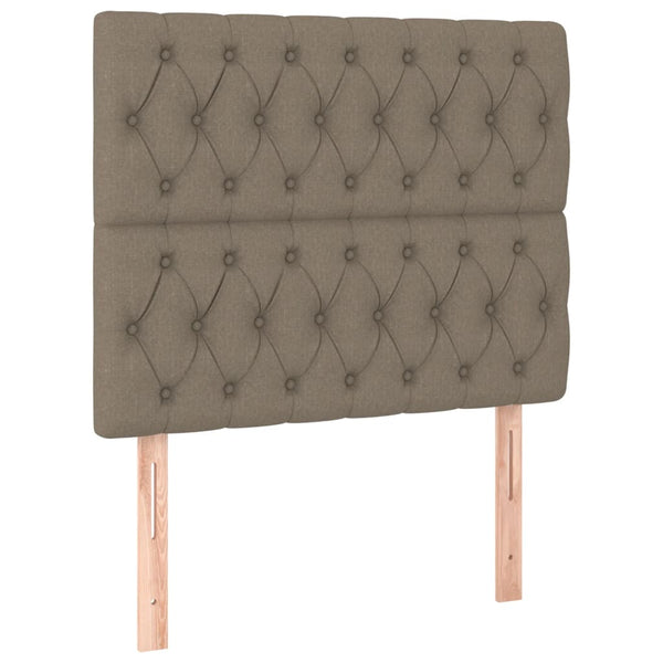 Kopfteil Taupe 100x7x118/128 cm Stoff