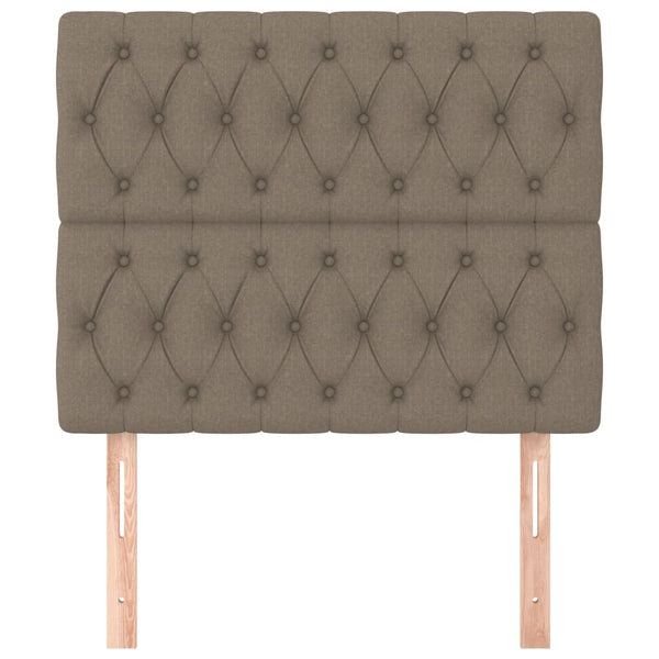 Kopfteil Taupe 100x7x118/128 cm Stoff