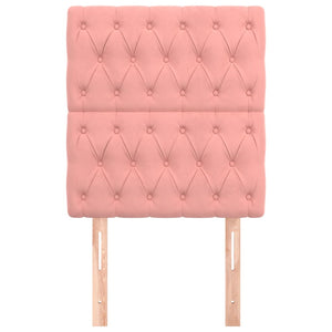 Kopfteil Rosa 80x7x118/128 cm Samt