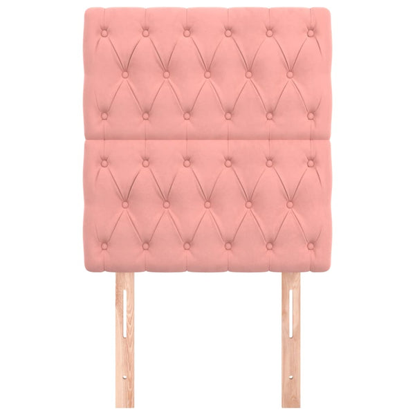 Kopfteil Rosa 80x7x118/128 cm Samt