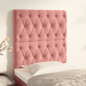 Kopfteil Rosa 80x7x118/128 cm Samt