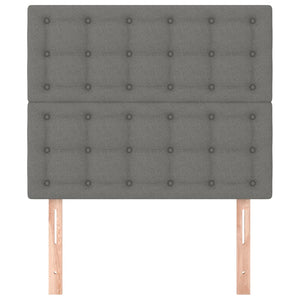 Kopfteil Dunkelgrau 80 x 5 x 118/128 cm Stoff