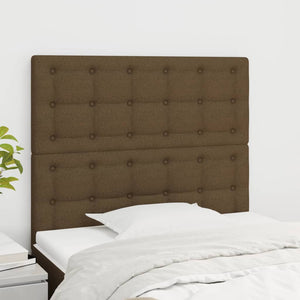 Kopfteil Dunkelbraun 80x5x118/128 cm Stoff