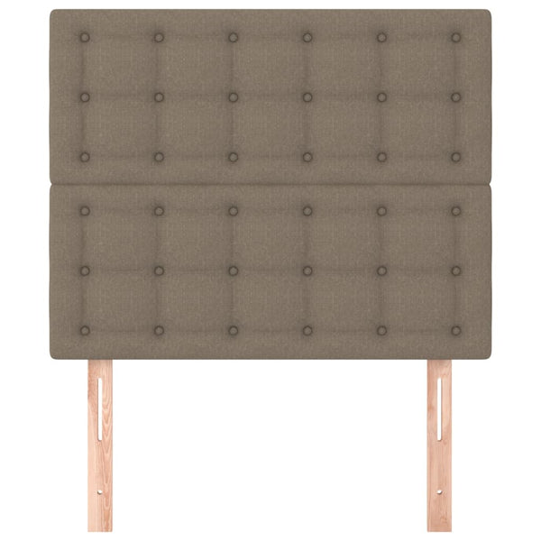 Kopfteil Taupe 80x5x118/128 cm Stoff