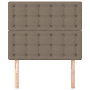 Kopfteil Taupe 100x5x118/128 cm Stoff