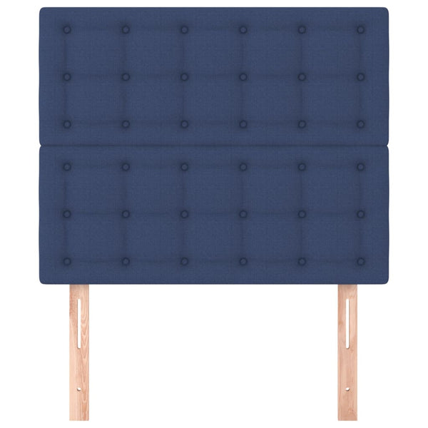 Kopfteil Blau 100 x 5 x 118/128 cm Stoff