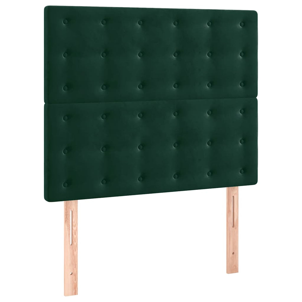 vidaXL Tête de lit Vert foncé 80x5x118/128 cm Velours