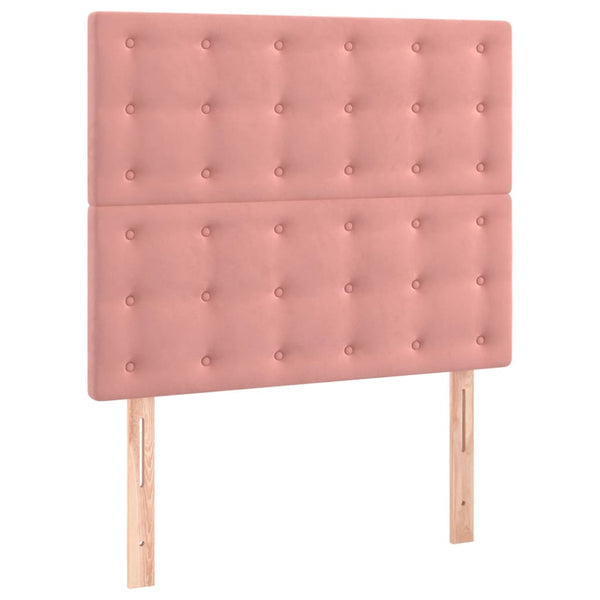 Kopfteil Rosa 80x5x118/128 cm Samt
