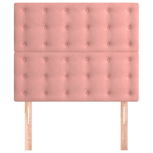 Kopfteil Rosa 80x5x118/128 cm Samt