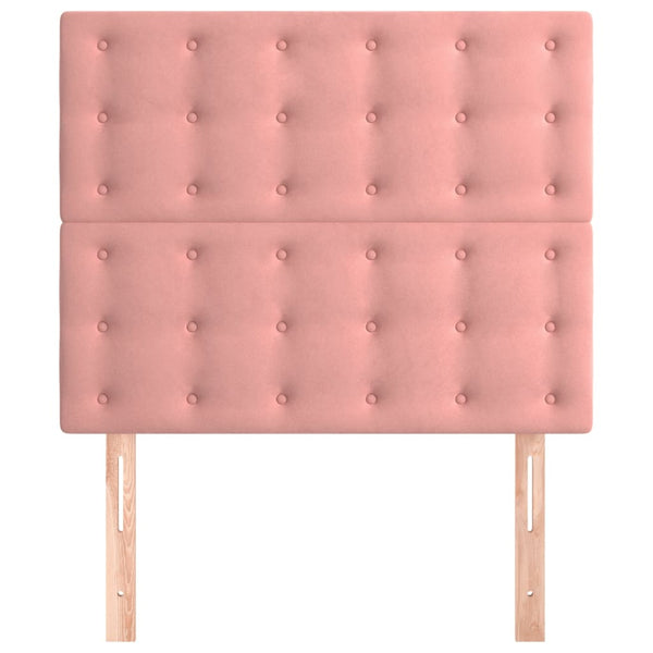 Kopfteil Rosa 80x5x118/128 cm Samt