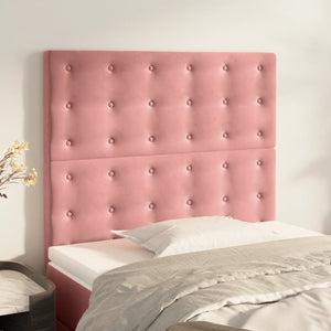 Kopfteil Rosa 80x5x118/128 cm Samt