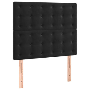 Kopfteil Schwarz 100x5x118/128 cm Samt