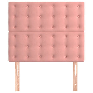 Kopfteil Rosa 100 x 5 x 118/128 cm Samt