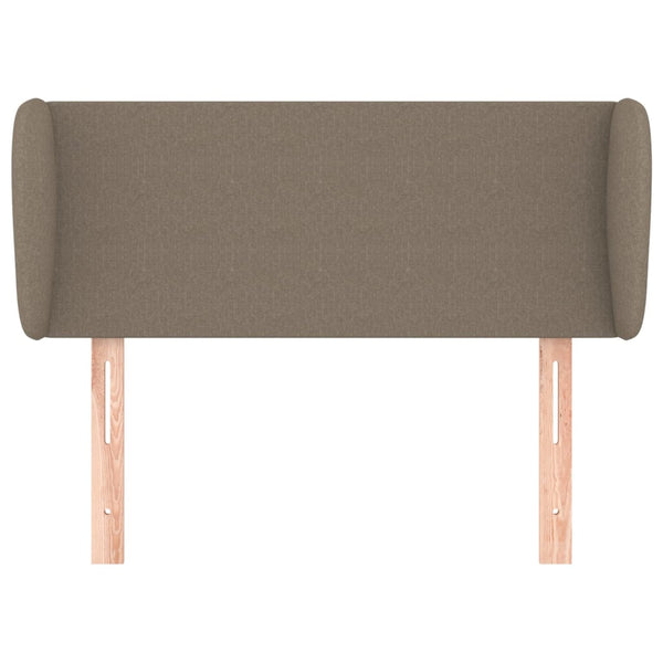 Kopfteil mit Ohren Taupe 83x23x78/88 cm Stoff